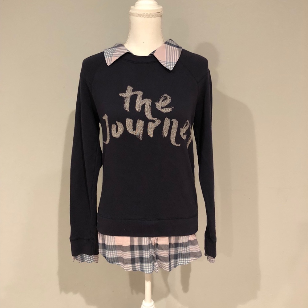 Soft Joie Haruna Combo Sweater w/Plaid Shirting